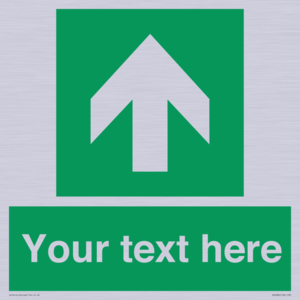 Safe condition Custom arrow up sign